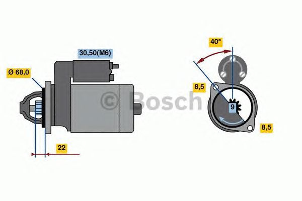 Electromotor (starter) - NOU - fara piesa veche la schimb! OPEL ASTRA J limuzina - Cod intern: W20304457 - LIVRARE DIN STOC in 24 ore!!!