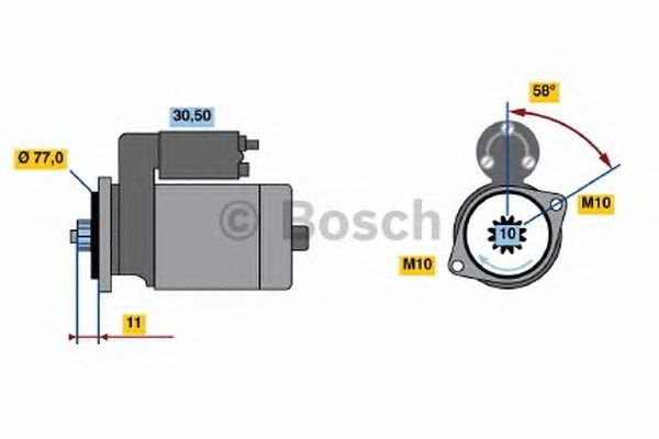 Electromotor (starter) - NOU - fara pies