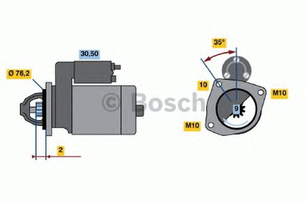 Electromotor (starter) - NOU - fara piesa veche la schimb! VOLVO V50 (MW) - Cod intern: W20303980 - LIVRARE DIN STOC in 24 ore!!!