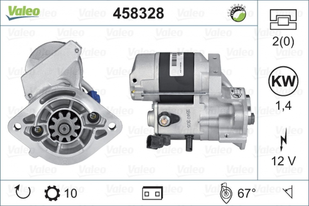 Electromotor TOYOTA COROLLA Compact E11 VALEO 4583