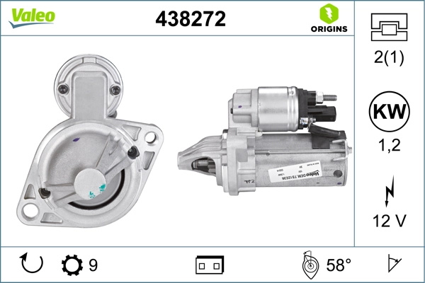 Electromotor Valeo BMW X6 (F16, F86) 2014-2019 - 438272