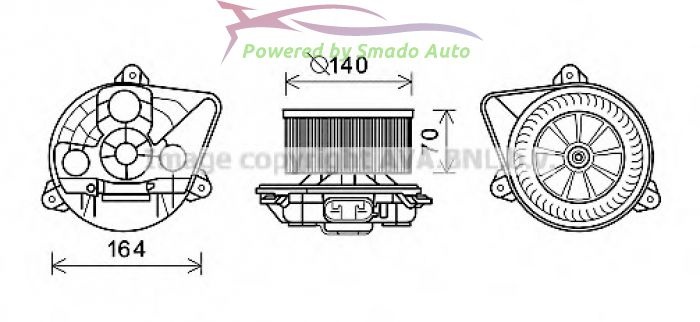 Electromotor, Ventilatie Interior OPEL VIVARO Caroserie F7 1.9 DTI 08.2001 ... Prezent 1870 Motor Diesel