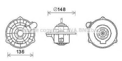 Electromotor, ventilatie interior HYUNDAI i10 (PA)