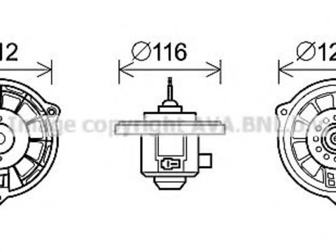 Electromotor, ventilatie interior HYUNDAI TRAJET (FO) (2000 - 2008) AVA QUALITY COOLING HY8409