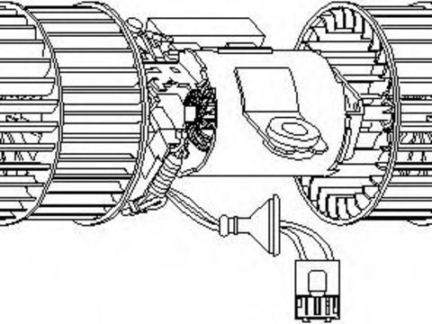 Electromotor, ventilatie interior SKODA FELICIA (6U1), VW CADDY Mk II (9U7), SKODA FELICIA Mk II (6U1) - TOPRAN 111 447