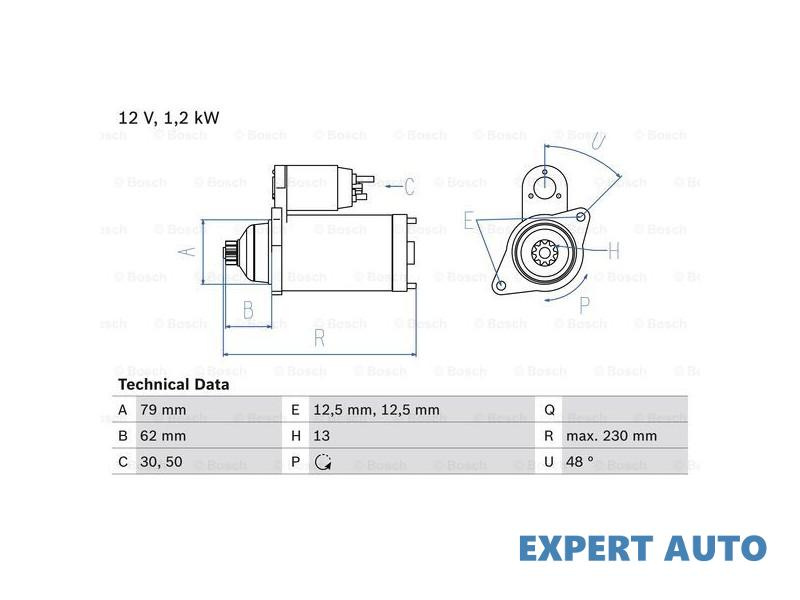 Electromotor Volkswagen VW SCIROCCO (137, 138) 2008-2016 #8 0001179504