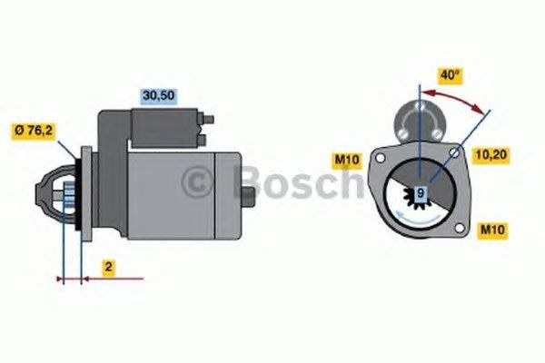 Electromotor VOLVO S90 BOSCH 0001115002