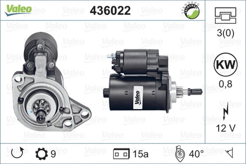 Electromotor VW GOLF IV Variant 1J5 VALEO 436022