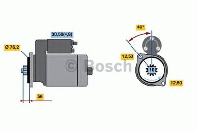 Electromotor VW GOLF V 1K1 BOSCH 0001120406