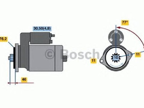 Electromotor VW GOLF V 1K1 BOSCH 0001123016