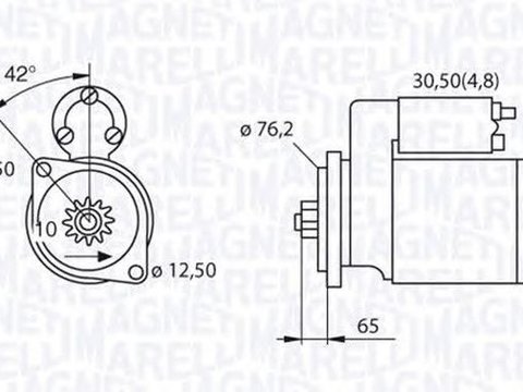 Electromotor VW GOLF V 1K1 MAGNETI MARELLI 063521214020