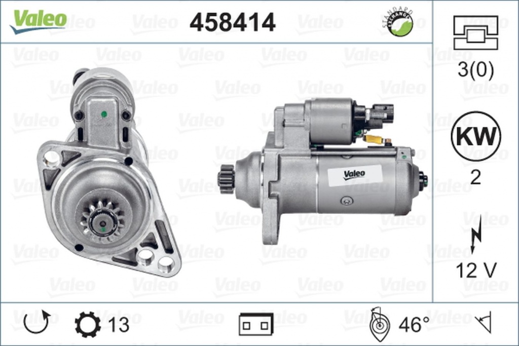 Electromotor VW GOLF VI Variant AJ5 VALEO 458414