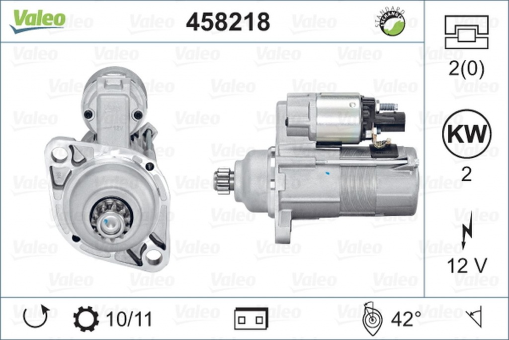Electromotor VW TIGUAN 5N VALEO 458218