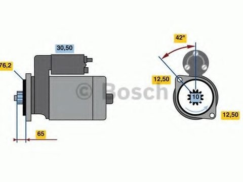 Electromotor VW TOURAN (1T3) (2010 - 2015) Bosch 0 986 020 260