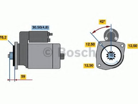 Electromotor VW TOURAN (1T3) (2010 - 2015) Bosch 0 986 020 330
