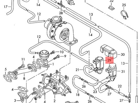 Electrovalva N18 Audi A4 8E 2006 2007 2.0 TDI BLB OEM 8E0906628