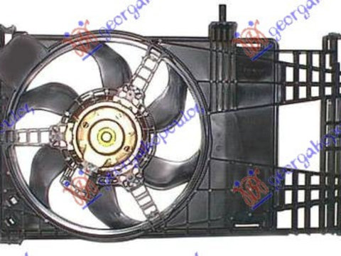 Electroventilator 1 2i 8v/16v +/- Ac Denso Type - Fiat Punto 2003 , 51708405