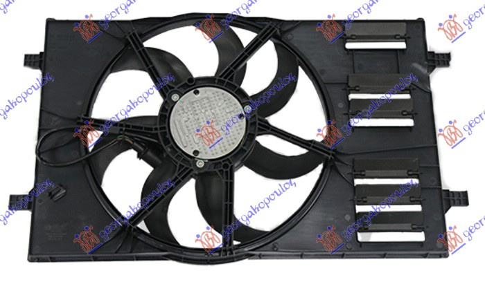 Electroventilator [412mm] [400w] [4pin] 5Q0121203AA 5Q0121203AB 5Q0121203BB 5Q0121203BK 5Q01 132006440 132006440 5Q0121203EA