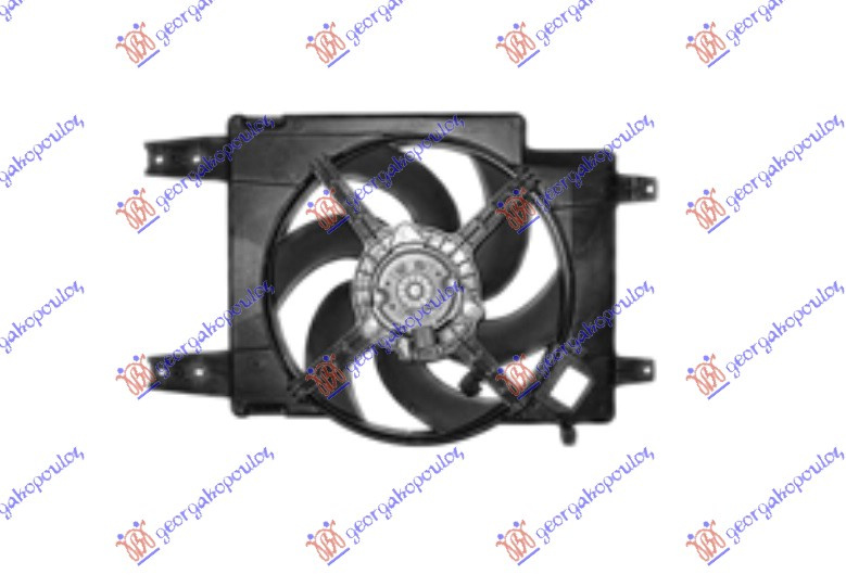 Electroventilator +Ac/ ALFA ROMEO 156 97-03 ALFA ROMEO 156 03-05 cod 60657850