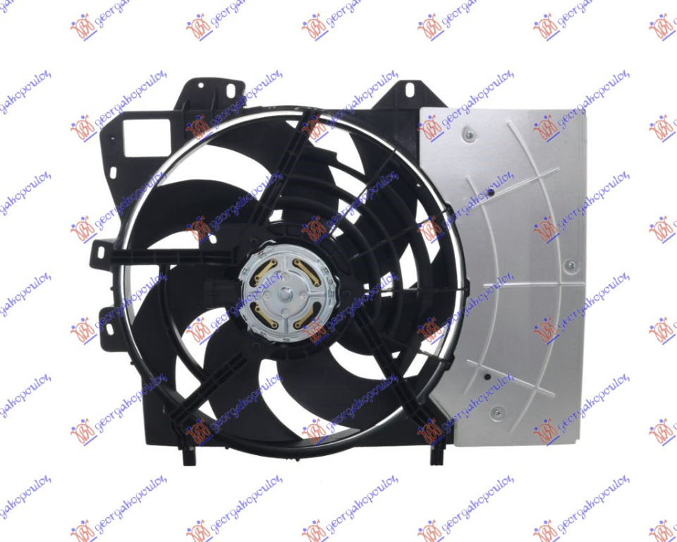 ELECTROVENTILATOR ASSY (1 MUFA) (38cm), PEUGEOT, PEUGEOT 208 19-23, 629206450