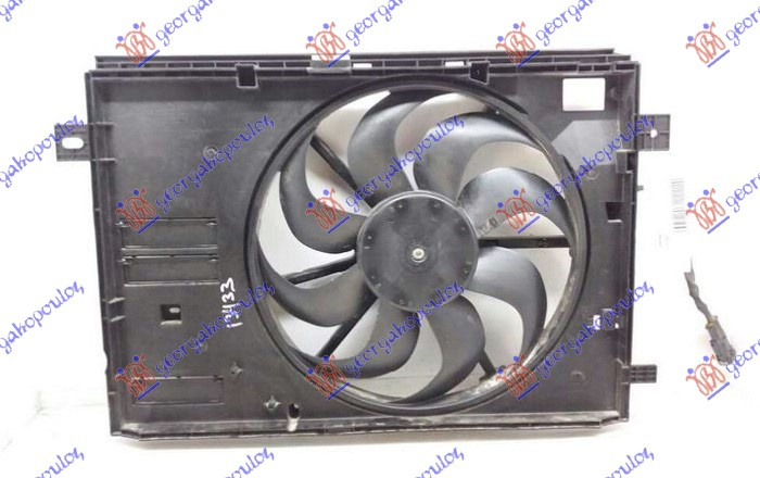 ELECTROVENTILATOR ASSY BENZINA-DIESEL (SINGLE) (2PIN) (430MM) , OPEL, OPEL COMBO 18-, 601106440