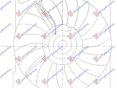 Electroventilator Benzina - Diesel (390mm) - Hyundai Trajet 2004 , 253863a150