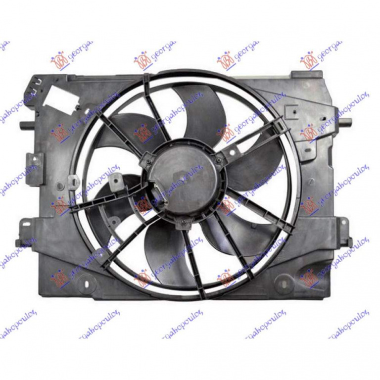 Electroventilator Benzina-Diesel +Ac (400mm) - Dacia Logan-Mcv 2012 , 214753416r