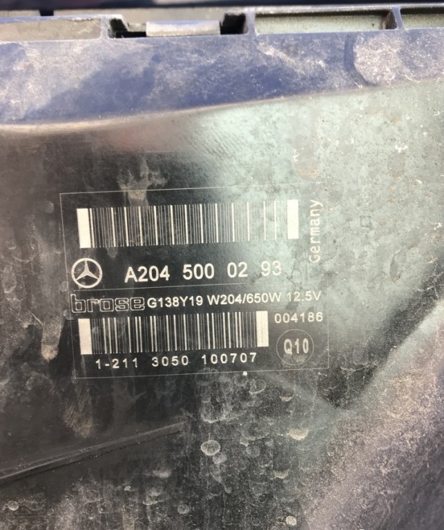 Electroventilator Mercedes c Class 3.0 Cdi w204 A2045000293