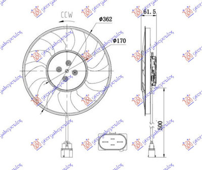 ELECTROVENTILATOR (MOTOR+CARCASA) 2.0-3.0 TFSI HYB