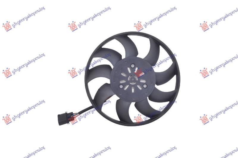 ELECTROVENTILATOR (MOTOR+VENTILATOR) 1.0 BENZINA (500w)(360mm), SEAT, SEAT Mii 12-, 722006470