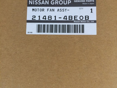 Electroventilator racire motor(GMV) pentru Nissan X-Trail, an 2018, Original,livrare 3-10 zile