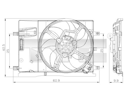 Electroventilator racire OPEL CORSA D 1.2 Benzina
