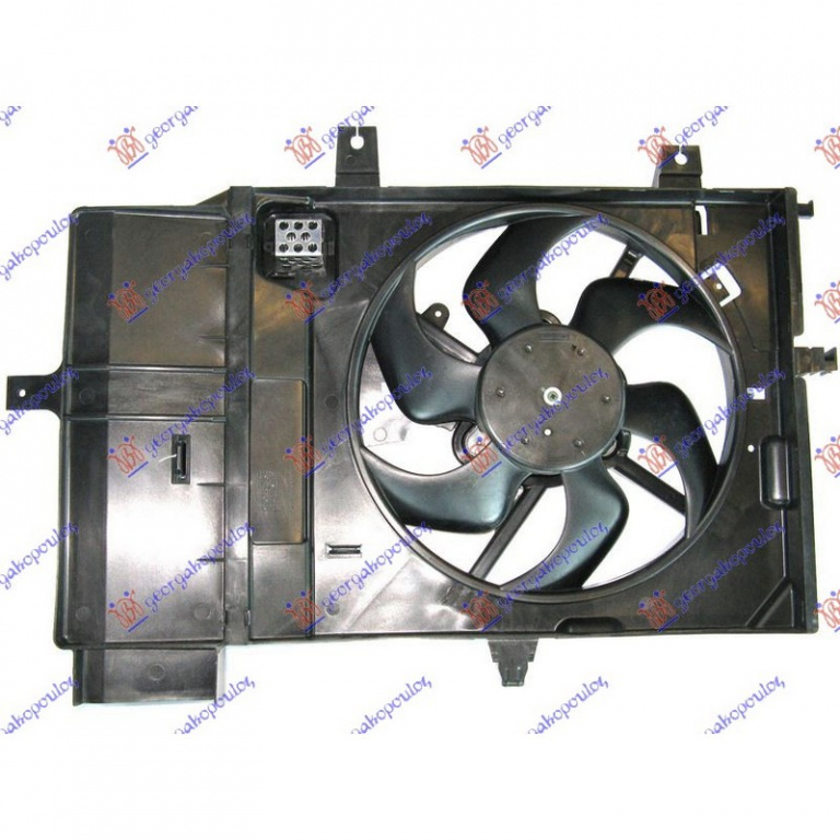 ELECTROVENTILATOR RADIATOR NISSAN MICRA 2003->2010 Electroventilator motor complet cu aer conditionat 1 2-1 4 benzina 2007-> PIESA NOUA ANI 2005 2006 2007 2008 2009 2010