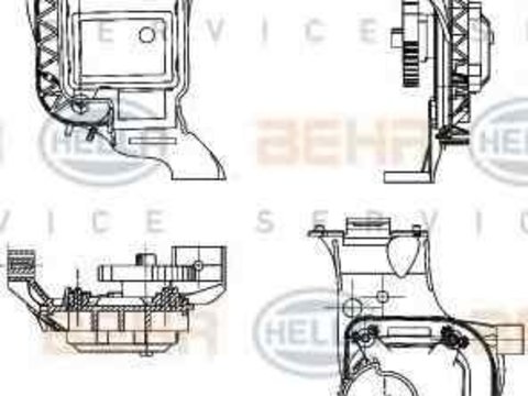 Element de reglare clapeta carburator VW POLO 9N HELLA 6NW 351 344-031