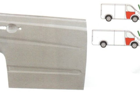 Element reparatie usa Mercedes VITO/ VIANO (W639), 01.2003-2014, partea dreapta, usa fata, pana la geam,