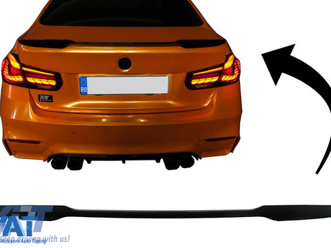 Eleron Portbagaj compatibil cu BMW Seria 3 F30 (2011-2019) M4 CSL Design Negru Lucios