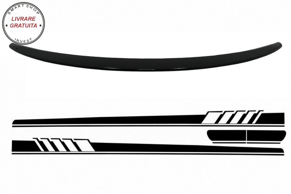 Eleron portbagaj si Stickere Laterale Mercedes Clasa C Coupe C205 (2014-2019) Negr- livrare gratuita