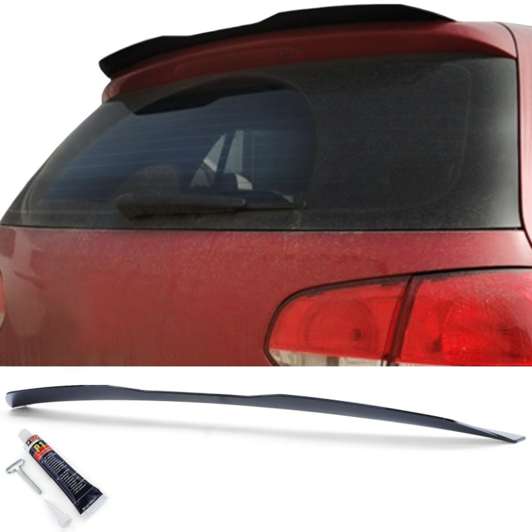 Eleron Spoiler luneta negru lucios portbagaj VW Golf 6 7 GTI GTD R 2009-2020