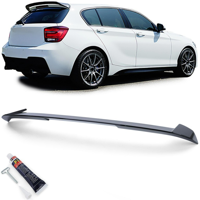 Eleron Spoiler negru lucios luneta portbagaj BMW seria 1 F20 F21 facelift 2011-2015
