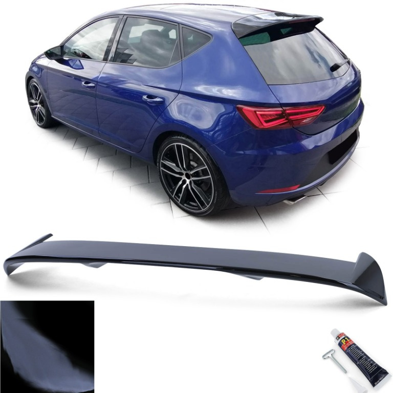 Eleron Spoiler negru lucios luneta portbagaj Seat Leon 3 5F 2011-2020