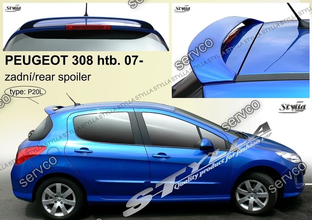 Eleron spoiler tuning sport Peugeot 308 GT Gti HB Vti 2008-2013 ver2