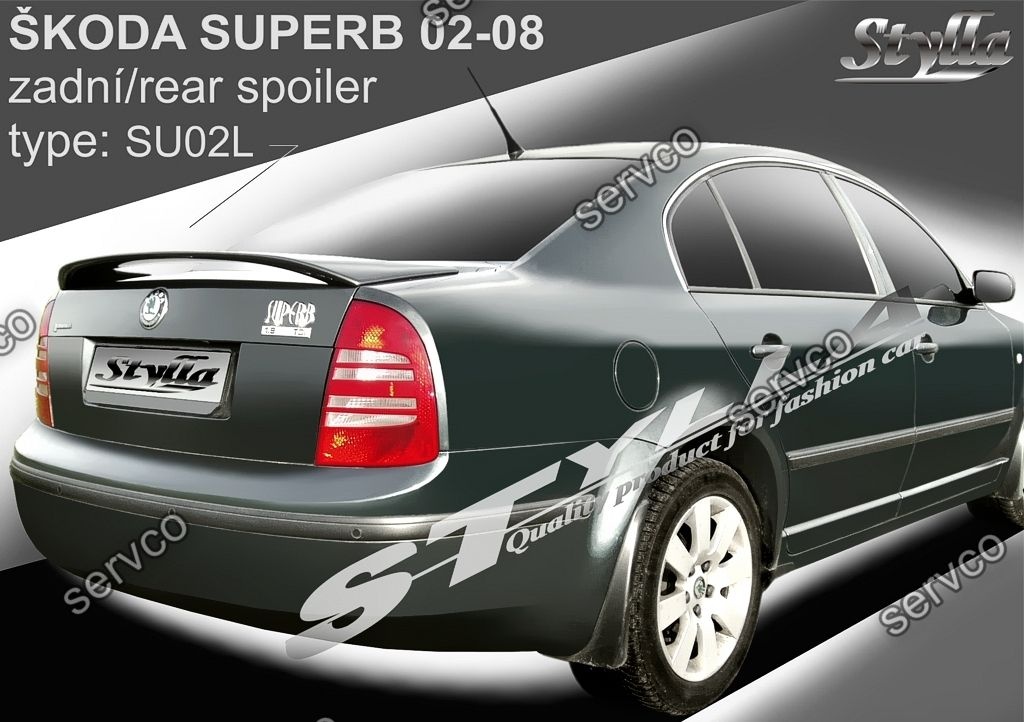 Eleron spoiler tuning sport portbagaj Skoda Superb