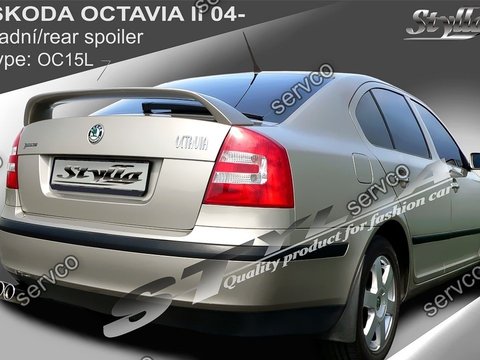 Eleron spoiler tuning sport Skoda Octavia 2 RS Vrs Sedan Hatchback 2004-2013 ver7