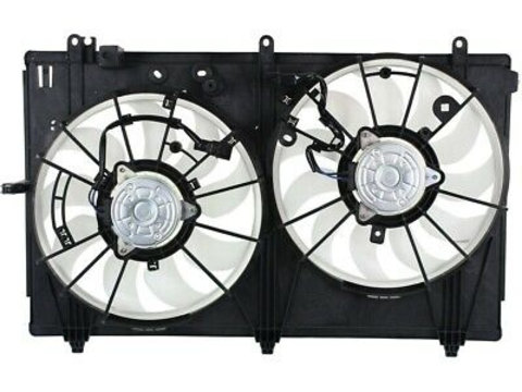 Elice ventilator Mitsubishi Outlander, 2012- Motor 2.0 Hybrid, 2.4, 3.0 V6, 340/340 Mm, (2 +2) Pini, 2 Elice Cu Suport, Fara Pre-Rezistor, OE: 1355a258, 1355a259, 1355,