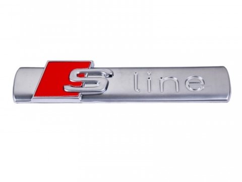 Emblema Audi S-Line Aluminiu