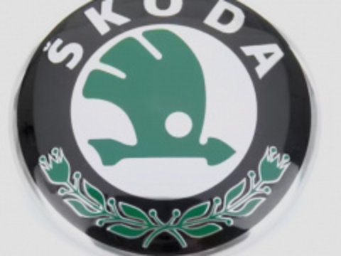 Emblema Autoadeziva Capota Fata 88mm Skoda Superb Octavia Rapid Fabia Roomster Yeti 3U0 853 621BMEL