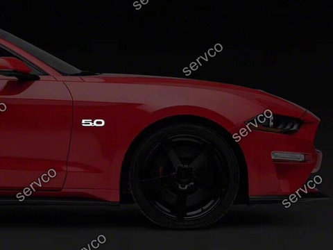 Emblema bara fata Ford Mustang 5.0 LED 2011-2021 v1