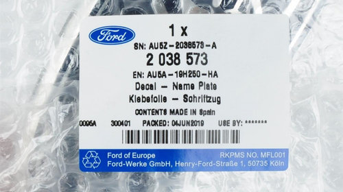 Emblema Fata Oe Ford Fiesta 6 2008-2012 