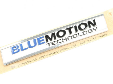 Emblema Portbagaj Spate Blue Motion Technology Oe Volkswagen Passat B8 2014→ 3G9853675BCWB