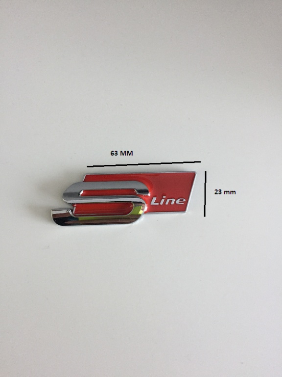 Emblema S-LINE ROSU spate